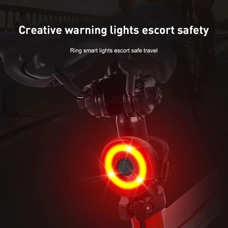 LED Bicykel zadné Svetlo Reflektorov Bezpečnostný Alarm Bicykel Zadné Svetlo Lampy Svietidla Cyklistické MTB Bicykel Bicykel Príslušenstvo, Náhradné Diely