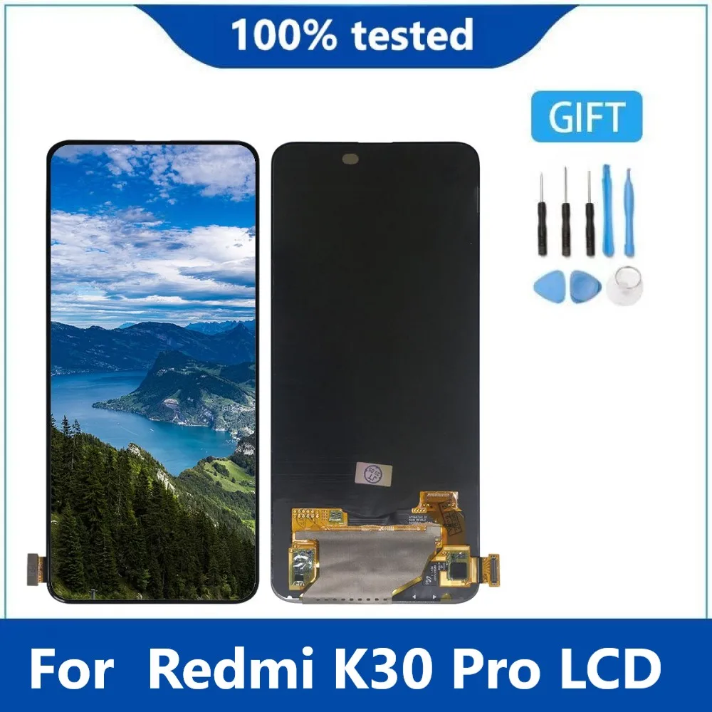 Pôvodné AMOLED Pre Xiao Redmi K30 Pro LCD Displej Dotykový Displej Digitalizátorom. Montáž Náhrada Za Xiao Poco F2 Pro lcd