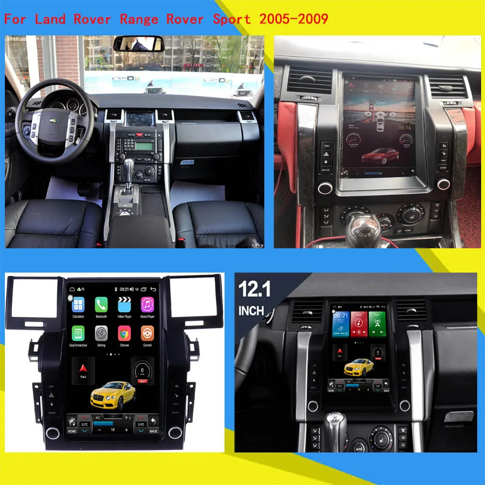 Tesla Štýl Android 10.0 128G Auta GPS Navi Pre Land Rover Range Rover Sport V8 Roky 2005-2009 Multimediálny Prehrávač Vedúci Jednotky DSP Carplay