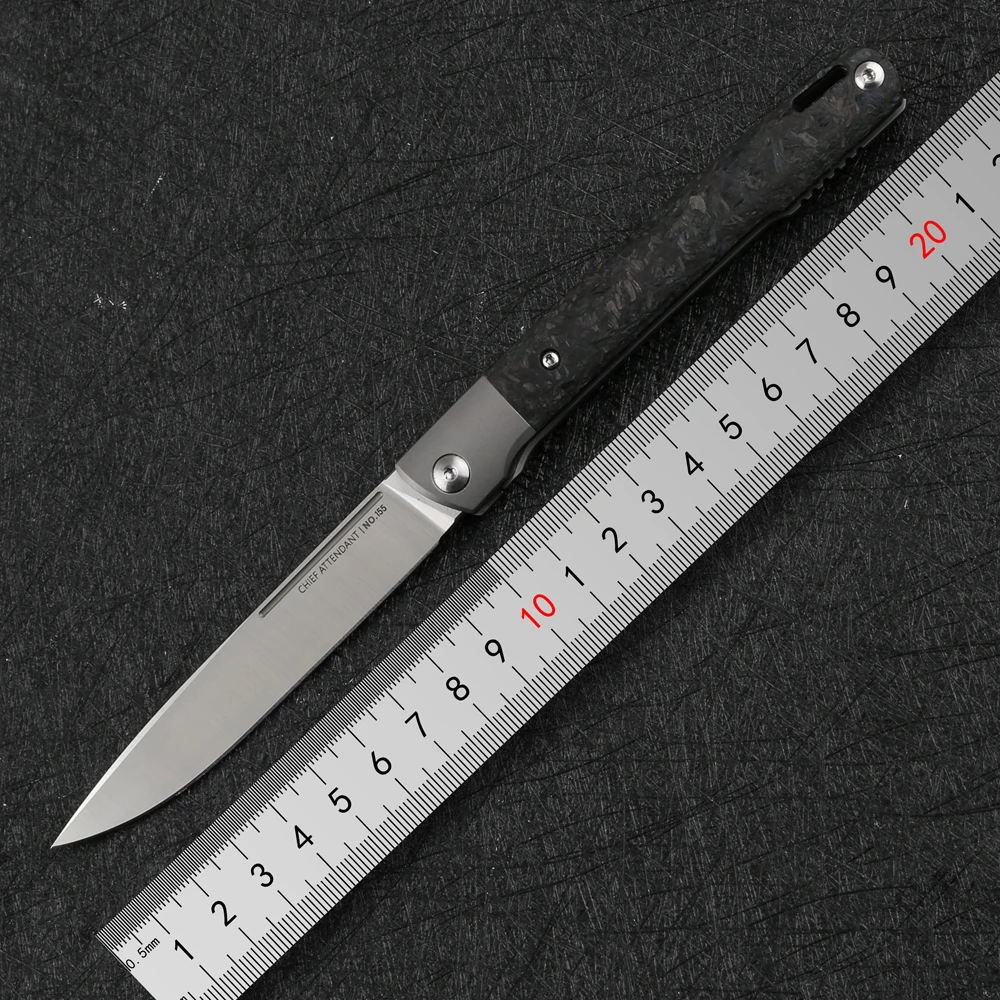 Tuk Dragon Dizajn nápadník M390 Čepeľ Titán/Carbon Fiber Rukoväť camping Fréza vreckové nože vonkajšie Prežitie nože Nástroj výchovy k DEMOKRATICKÉMU občianstvu