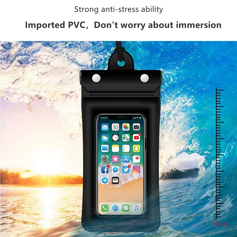 Mobile Vodotesný Vak pre Telefón Podvodné Suché Taška Plávanie Puzdro pre iphone Xiao redmi Samsung oppo Univerzálny Vodotesné puzdro