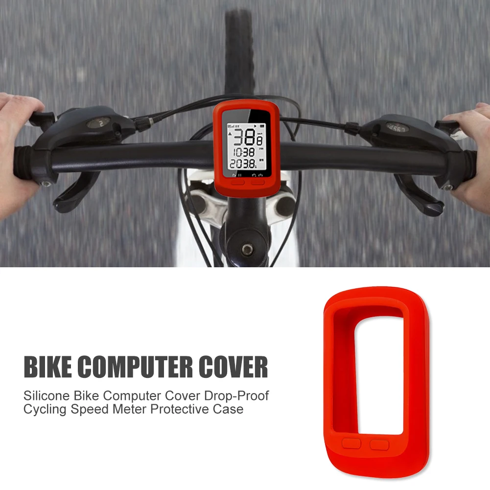 Bicykel Speed Meter Ochranné puzdro MTB Bike Silikónový Kryt Počítača, jazda na Bicykli Speed Meter Ochranné puzdro Obrazovke Drop-Dôkaz