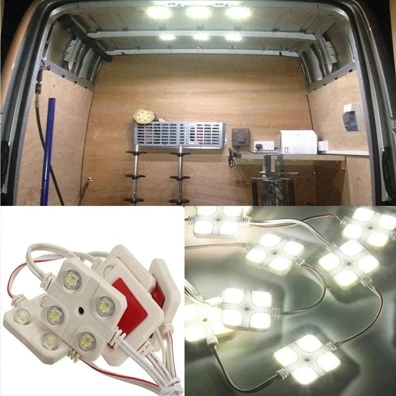 5x4 LED Interiéru Vozidla Svetiel Nastavený Na Auto Strechy Svetlo Stropné Žiarovky 20 Led 12V úspory Energie Dlhá Životnosť Biele Svetlo
