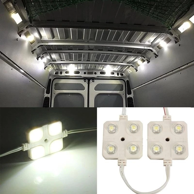 5x4 LED Interiéru Vozidla Svetiel Nastavený Na Auto Strechy Svetlo Stropné Žiarovky 20 Led 12V úspory Energie Dlhá Životnosť Biele Svetlo