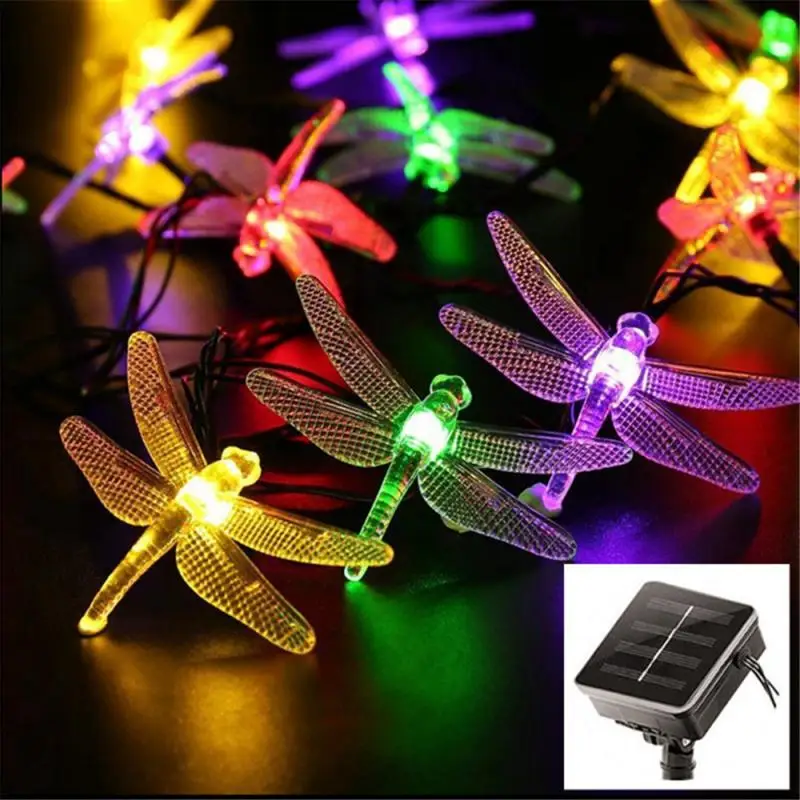 20 ks solárnych string dragonfly nepremokavé vonkajšie záhradné párty dekorácie svetla Vodotesný Technológia, Jednoduchá obsluha