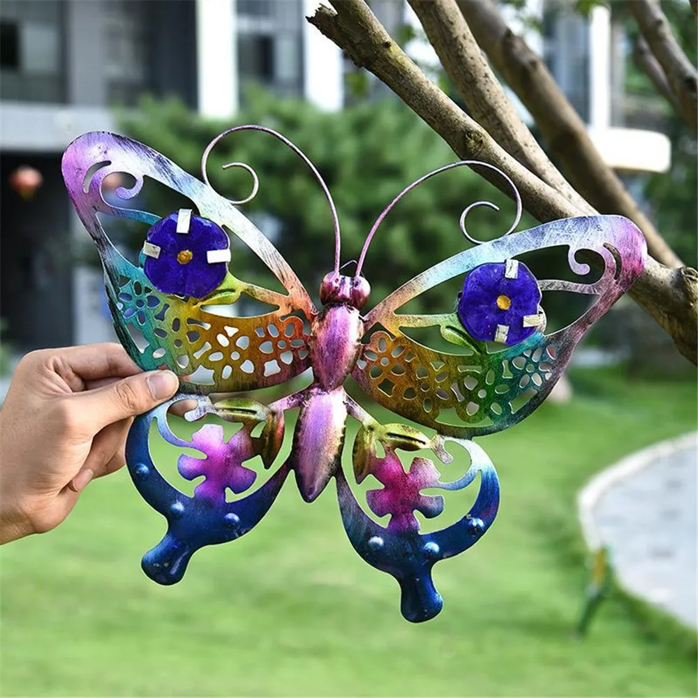 Kovové 3d Butterfly Stene Visí Umenie Ornament Rolovanie Tykadlá Háčik Estetické Domov Miestnosť, Záhradné Dekorácie Vonkajšie Príslušenstvo