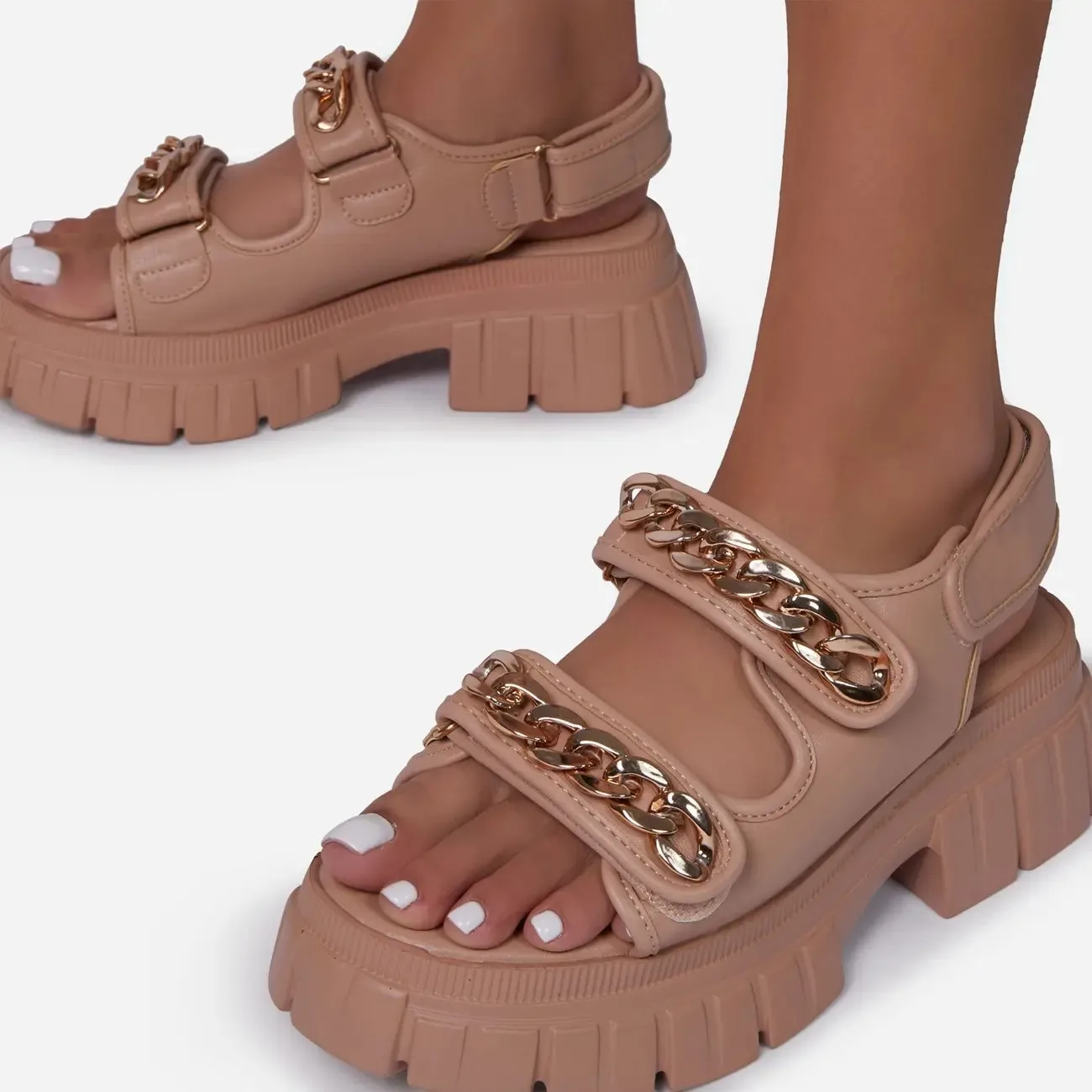 Ženy Letné Sandále Multicolor Snakeskin Platforma Open Špičkou Topánky Výška Háku & Slučky Vysoké Podpätky Reťazca Zapatos Sandalias De Mujer