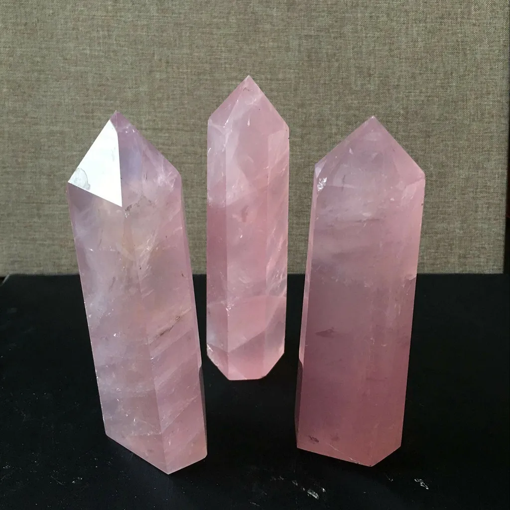 2020 Nový Štýl 40-50mm Prírodné Skalné Pink Rose Kremeň Prútik Bod Liečivých Minerálnych Kameň, Spálne, Obývacia Izba Príslušenstvo