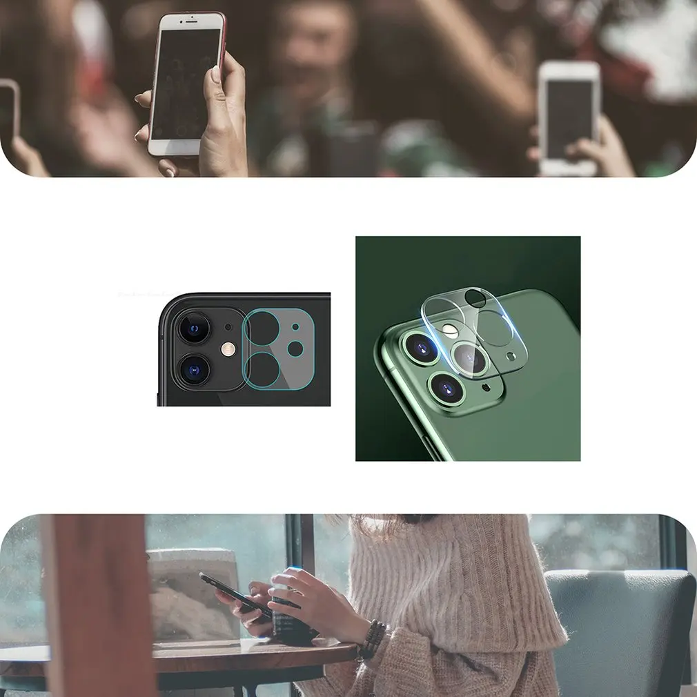 Mobilný Telefón Späť Fotoaparát, Objektív Tvrdeného Skla Chránič Film Pre iPhone 11 Anti-Blu-ray Kryt Objektívu