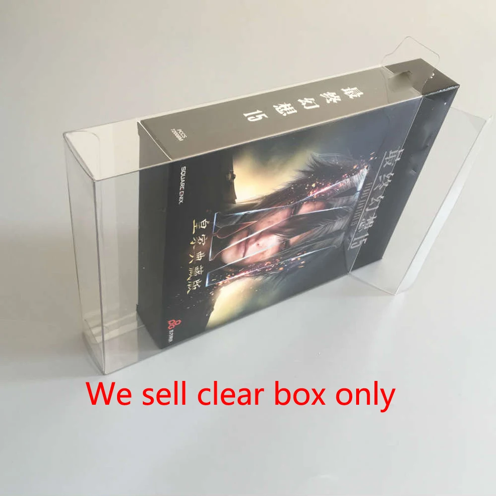 PET Priehľadné display box pre PS4 Final Fantasy 15 hru ukladanie zberného boxu