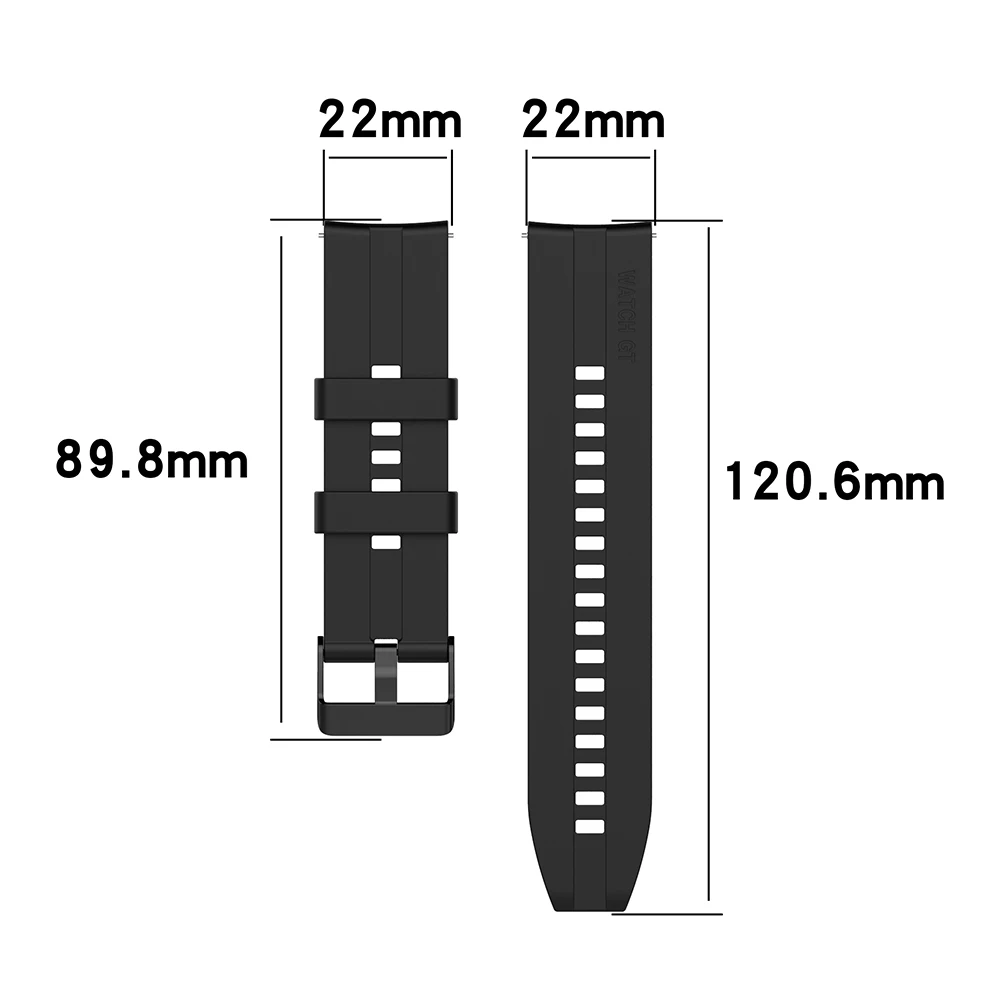 22 mm Smart Hodinky Kapela Vysoko kvalitné Mäkké Silikónové Popruh Nahradenie Watchband Pás Náramok pre Huawei Sledovať GT2 Pro/GT 2e/GT