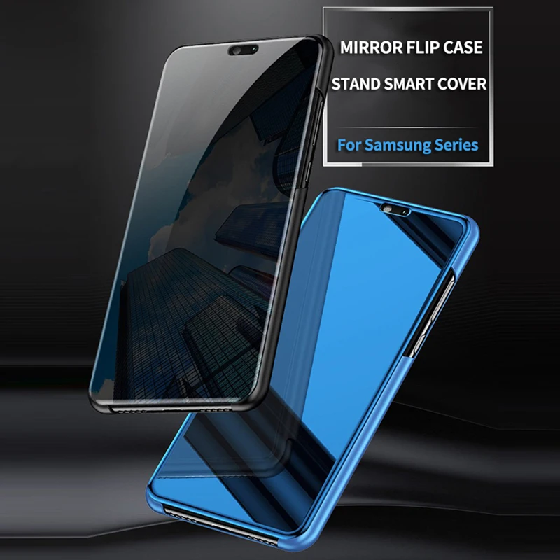 Smart Mirror Flip puzdro Pre Samsung Galaxy A51 A71 A81 A50 A70 Poznámka 10 9 8 S10 S9 S8 S7 Pro Plus M51 S20 FE A10 A30 A31 A01 Kryt