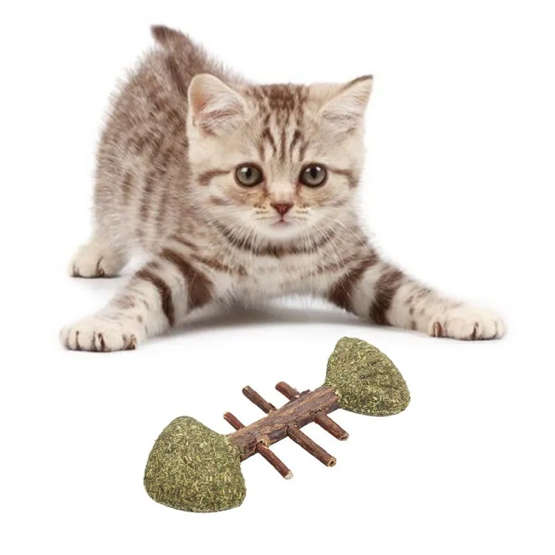 Pet Mačka Odstraňuje Hairballs Žuť Na Drevené Hračky Zdravé Bezpečnosť Cat Mint Hračka Pet Zuby Brúsenie Catnip Pazúry Mačky Mint Scratcher