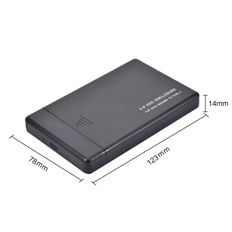 2.5 palcový HDD SSD Prípade, Sata do USB C 3.0 2.0 Adaptér Zadarmo Tool Box Pevný Disk HDD Enclosure Disk pevný disk Pre systém WIndows