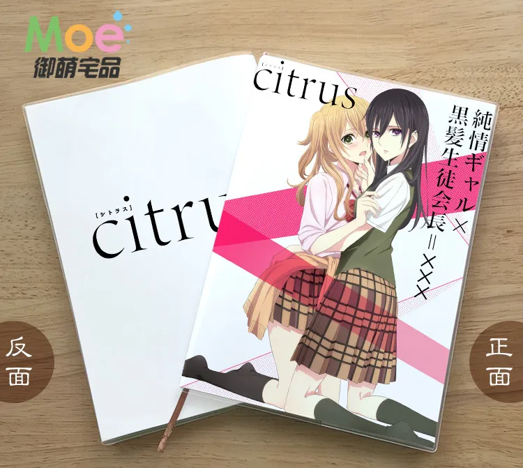 Anime Citrusové Obrázok Študent Písací Papier Notebook Jemná Ochrana Očí Poznámkový Blok Denník Memo Darček