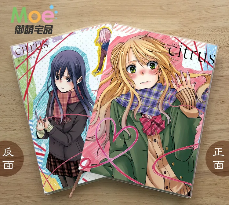Anime Citrusové Obrázok Študent Písací Papier Notebook Jemná Ochrana Očí Poznámkový Blok Denník Memo Darček