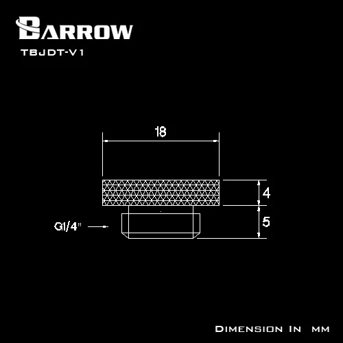 Barrow TBJDT-V1 White Black Silver Gold G1 / 4 