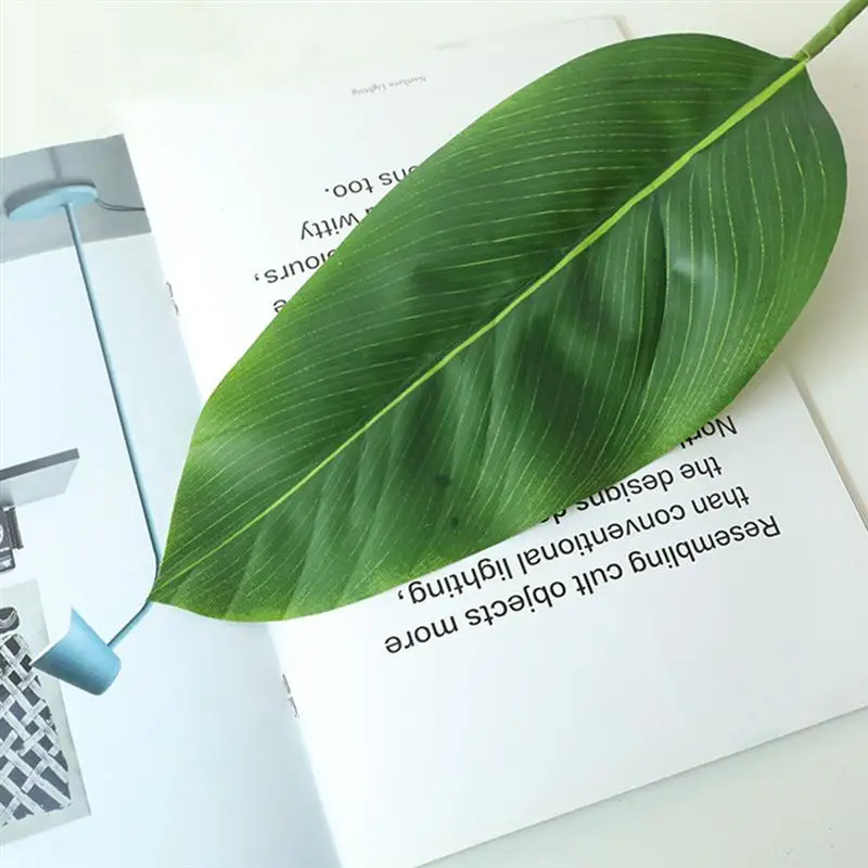 4pcs Umelé Simulácia Veľký Banán Leaf Tropické Zelené Rastliny, Vnútorné A Vonkajšie Palma Listy Svadobné Hotel Home Decor