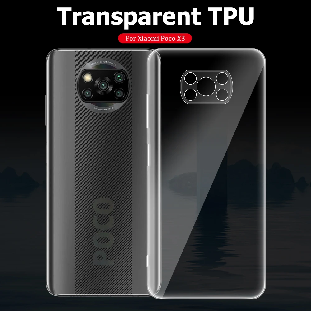 Vysoká Kvalita Jasné, Telefón puzdro pre Xiao POCO X3 Pro NFC GT Fotoaparát Chráni Mäkké Priehľadné Zadný Kryt POCOX3 X3Pro X3NFC X3GT