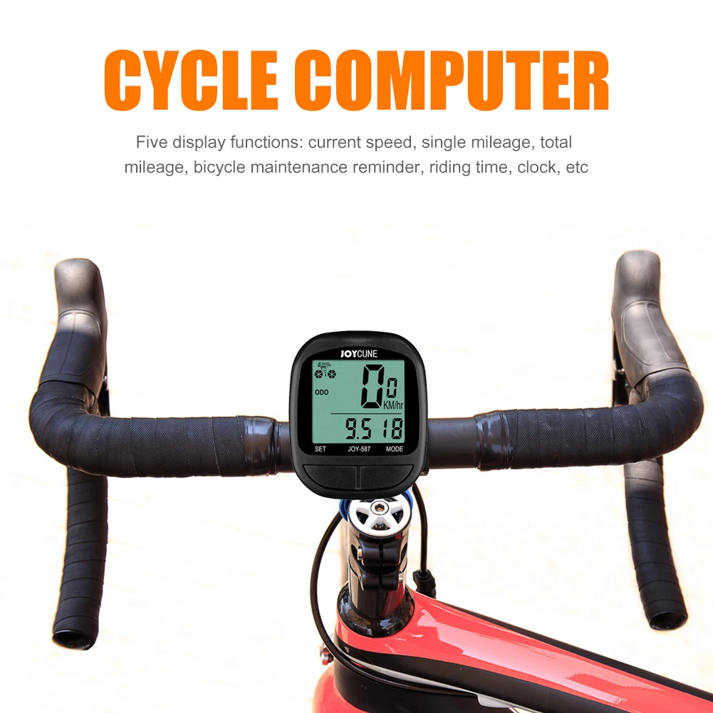 Nepremokavé Cyklistické Požičovňa Počítačov LCD Digitálna Požičovňa počítadlo kilometrov Káblové Stopky Duálny Senzor Tachometer na Bicykel Speed