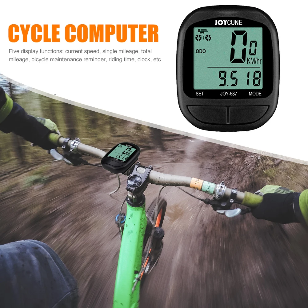 Nepremokavé Cyklistické Požičovňa Počítačov LCD Digitálna Požičovňa počítadlo kilometrov Káblové Stopky Duálny Senzor Tachometer na Bicykel Speed