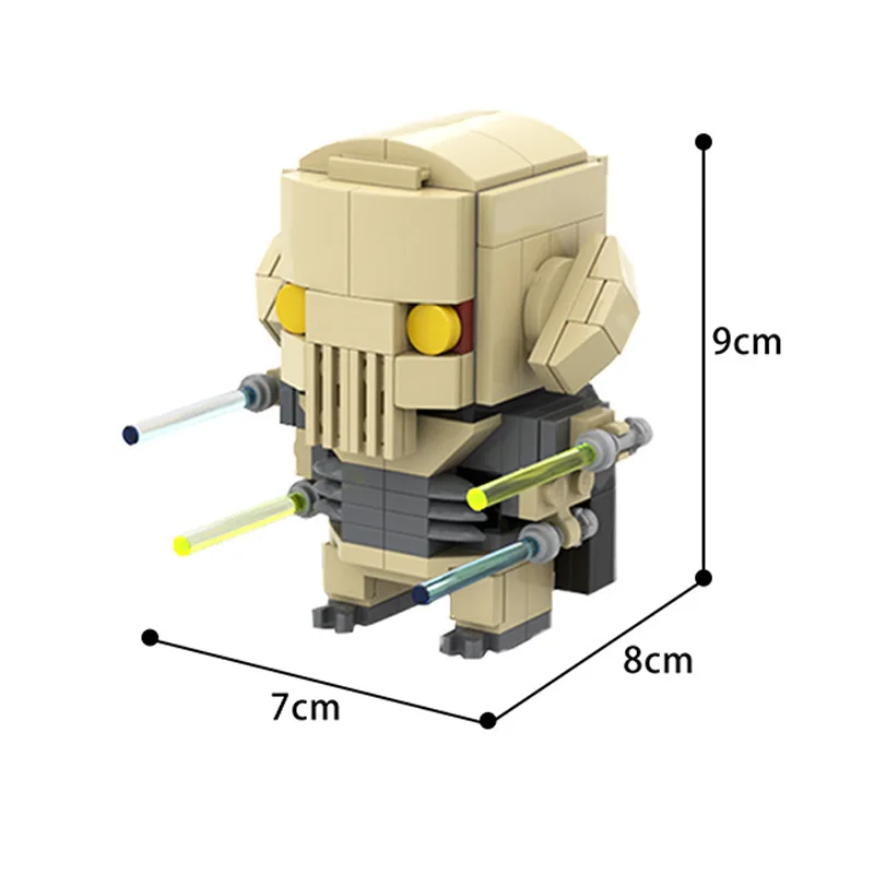 MOC Priestoru Wars Série Klon Robot Model Tehly Brickheadzby BrickBuilt Výtvory Stavebné Bloky Hobby Hračky Pre Deti, Chlapci Darček