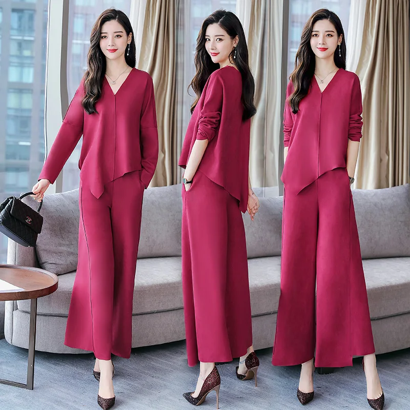 2021In jeseň roku 2018, nové žien jelenice velvet fashion dvoch-dielny oblek elegantné Hong Kong štýl zrelé bohyne ventilátor oblek