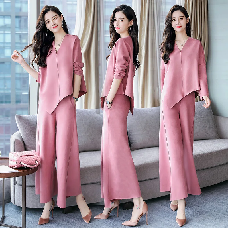 2021In jeseň roku 2018, nové žien jelenice velvet fashion dvoch-dielny oblek elegantné Hong Kong štýl zrelé bohyne ventilátor oblek