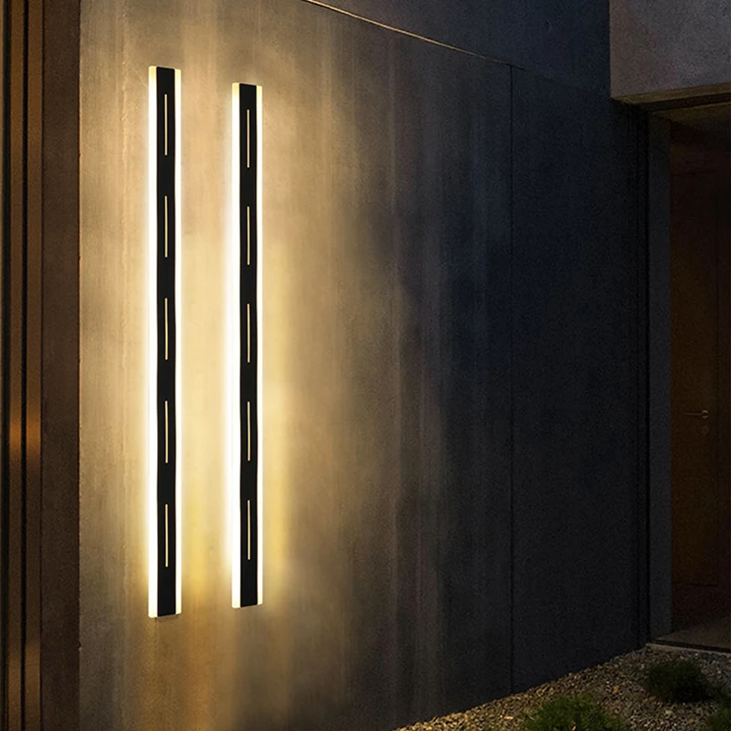 Nepremokavé vonkajšie nástenné svietidlo LED Dlhej stene lLight IP65 vonkajšiu stenu Záhrade Vily verandu Sconce Svetlo 110V 220V Sconce Svietidlo