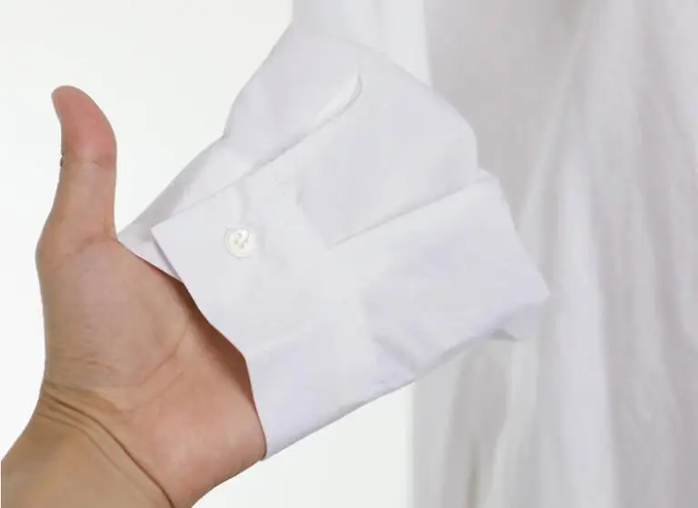 Biele Tričko dámske Blúzky, Long-sleeve Čisté Bavlnené Košele Jar Vrecku Tlačidlo Hore Topy kórejský Voľné Blúzky Bežné Blusas Mujer