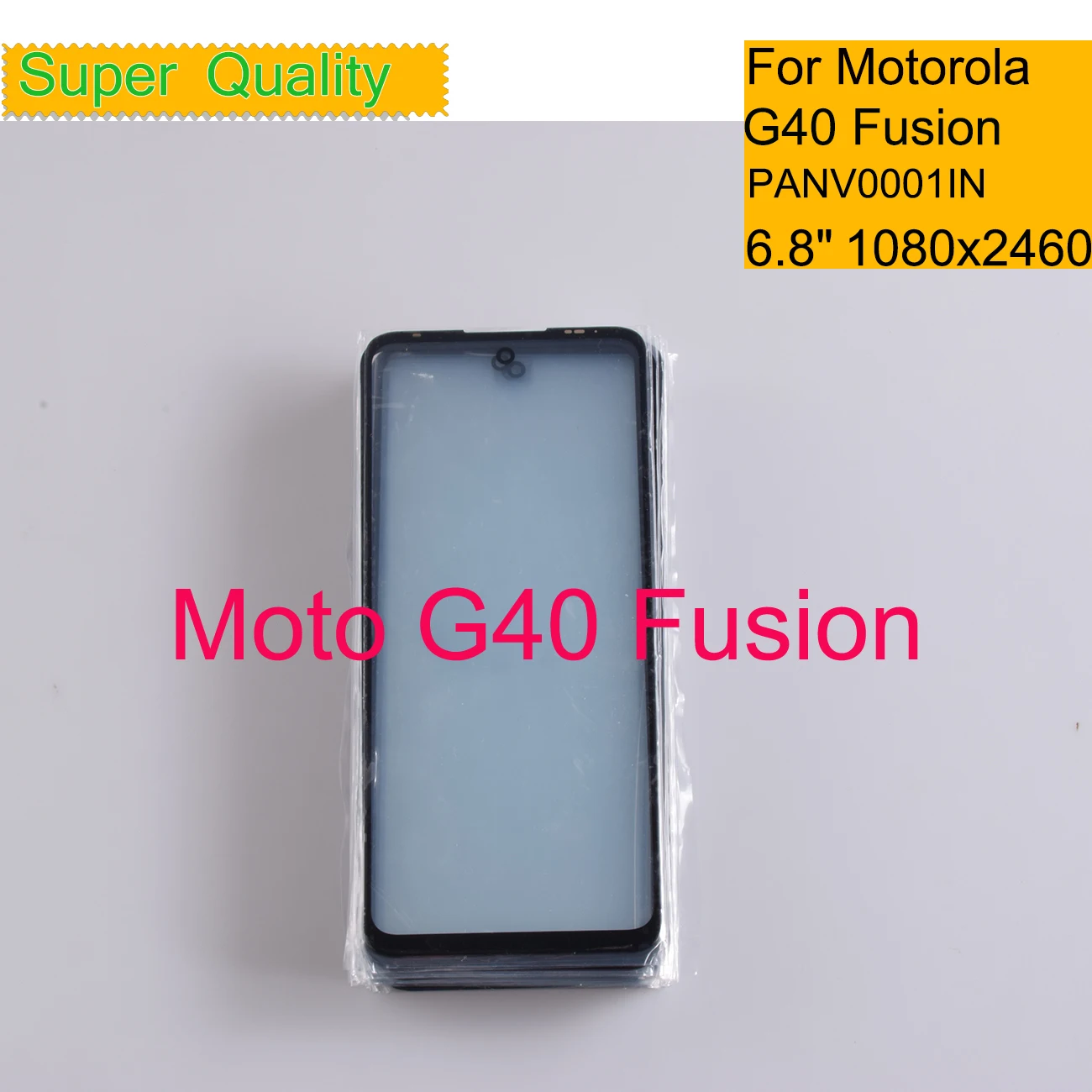 10Pcs/Veľa Pre Motorola Moto G40 Fusion Dotykový Displej Predné Vonkajšie Sklo Panel Objektív Pre Moto G40 Fusion LCD Sklo S OCA Lepidlo