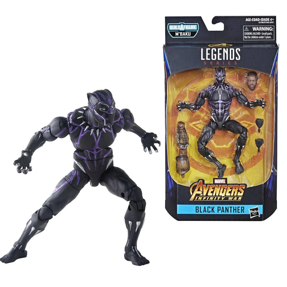 15 cm Hasbro Marvel Legendy Avengers Anime Postavy 6-Palcový Pvc Model Black Panther Killmonger Akcie Obrázok Zber Model