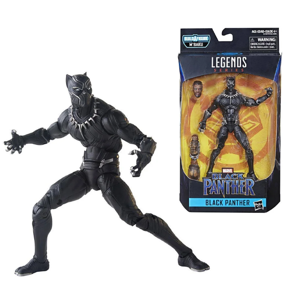 15 cm Hasbro Marvel Legendy Avengers Anime Postavy 6-Palcový Pvc Model Black Panther Killmonger Akcie Obrázok Zber Model