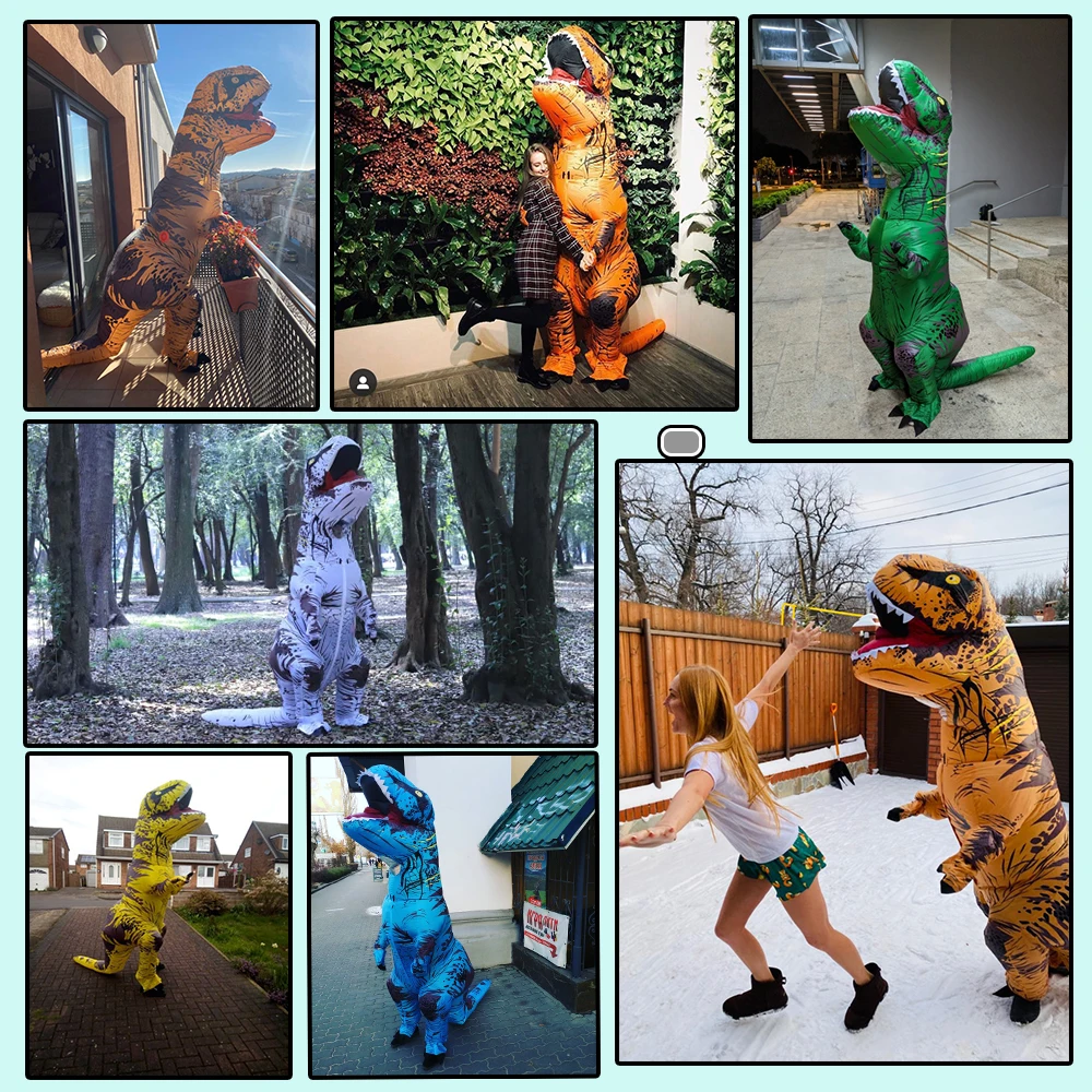 Horúce T-REX Dinosaura Nafukovacie Kostým Party Cosplay Kostýmy Fantázie Maskot Anime Halloween Kostýmy Pre Dospelých, Deti Dino Kreslených