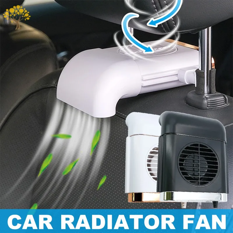 Auto Mora Mini Ventilátor Nabíjanie pomocou pripojenia USB Ventilátor Auto Chladnejšie Tichý 3 Rýchlosti Nastaviteľný Univerzálny Auto Zadné Sedadlo Auto Chladič na Chladenie