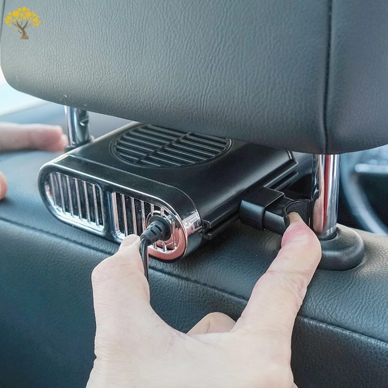 Auto Mora Mini Ventilátor Nabíjanie pomocou pripojenia USB Ventilátor Auto Chladnejšie Tichý 3 Rýchlosti Nastaviteľný Univerzálny Auto Zadné Sedadlo Auto Chladič na Chladenie