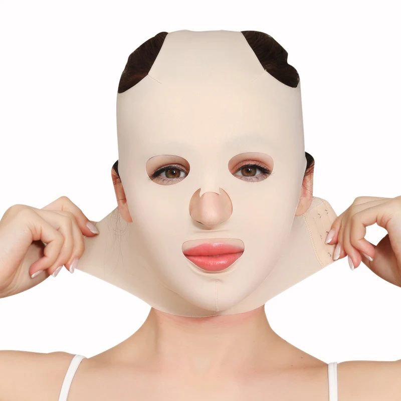 Face Lift Maska Tenké Tvár Nástroje Znížiť Dvojitá Brada V-Line Tvarovanie Obväz Chudnutie Proti Vráskam Priedušná Tvár V Shaper Maska