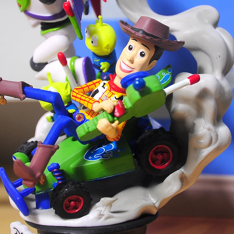 Disney Anime Toy Story Woody Buzz Lightyear Cudzie Akčné Figúrky Scéna z Filmu Model Bábiky, Ozdoby, Hračky Pre Deti, Darčeky