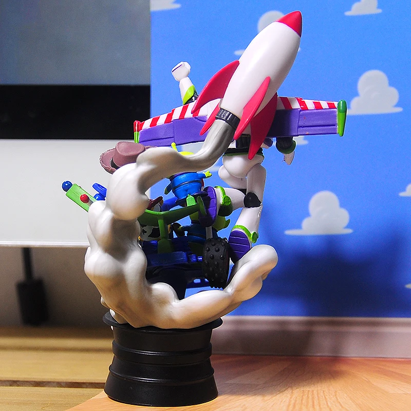 Disney Anime Toy Story Woody Buzz Lightyear Cudzie Akčné Figúrky Scéna z Filmu Model Bábiky, Ozdoby, Hračky Pre Deti, Darčeky