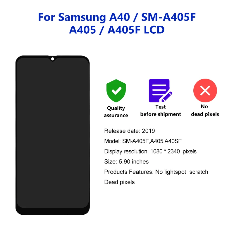 Pôvodný Pre Samsung Galaxy A40 2019 Displej SM-A405F A405 A405F Dotykový LCD Displej Digitalizátorom. Pre A40 LCD Displej Náhradný Diel