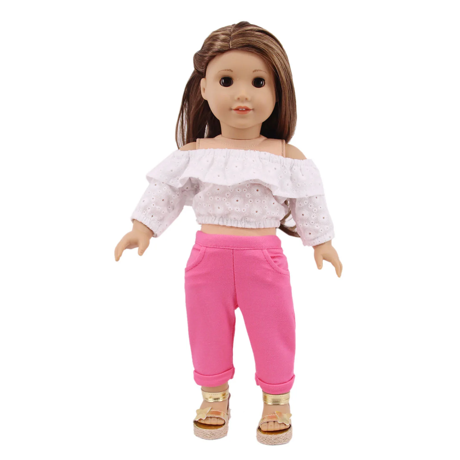 Nový roztomilý oblek vhodný Pre Americké Dievča Bábiku 18-Palcové Bábiky Oblečenie , Topánky nie sú zahrnuté.