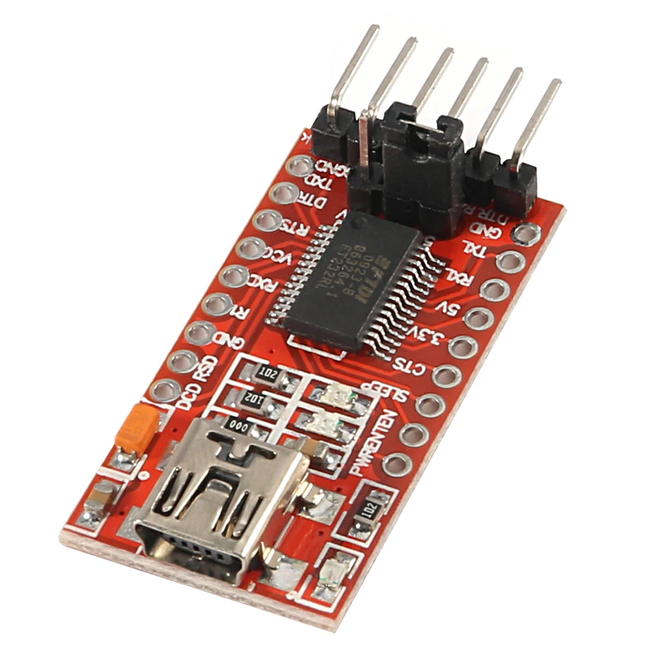 Najnovšie FTDI FT232RL Micro USB 3,3 V 5.5 V TTL Sériový Adaptér Modul pre Arduino FT232 Mini Port