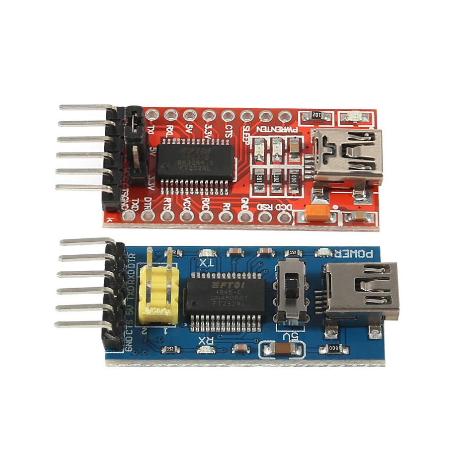 Najnovšie FTDI FT232RL Micro USB 3,3 V 5.5 V TTL Sériový Adaptér Modul pre Arduino FT232 Mini Port