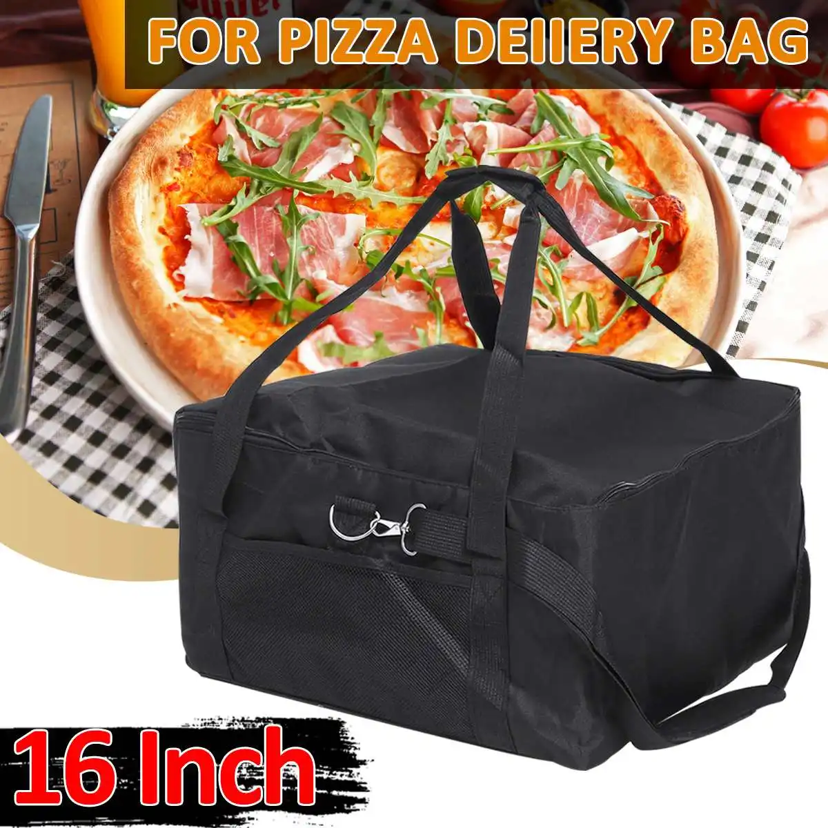Veľké 42X42X23cm Veľkosť Chladnejšie Bagce za Studena Tepelne Izolované Obed 16-palcové Pizza Taška Čerstvé Potraviny dodávka Kontajner Chladnička Taška