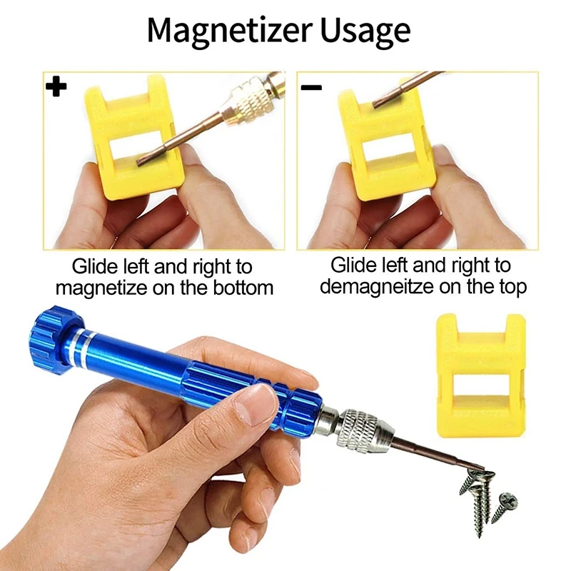 Magnetické 6 v 1 Malú Skrutku Driver Kit, Malý Skrutkovač Nastaviť Ideálny Mini Skrutky pre mobilné Telefóny, Hodinky, Lupa 