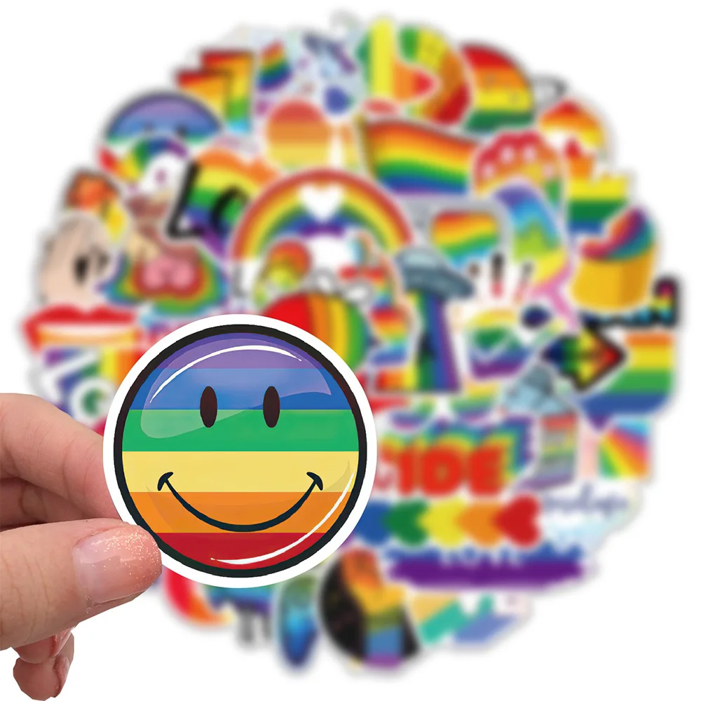 10/30/50PCS Rainbow cartoon Nálepky Nepremokavé Auto, Motocykel notebook Batožiny Kufor Graffiti DIY Nálepky deti hračka