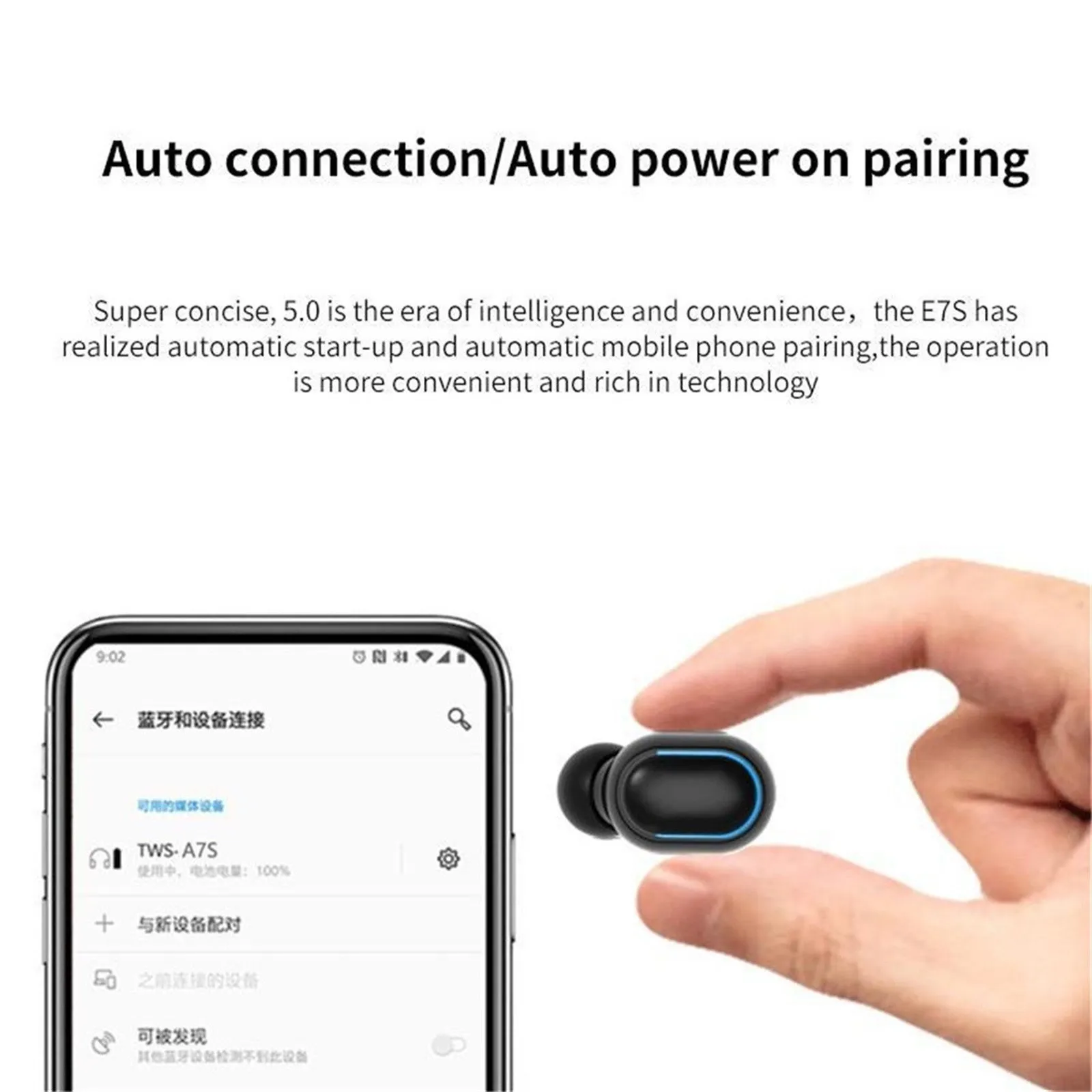 Dvojičky Bluetooth 5.0 Headset Wireless Dual Slúchadlá Stereo Slúchadlá Slúchadlá Mini Športové In-ear Dual hudobné Slúchadlá Slúchadlá