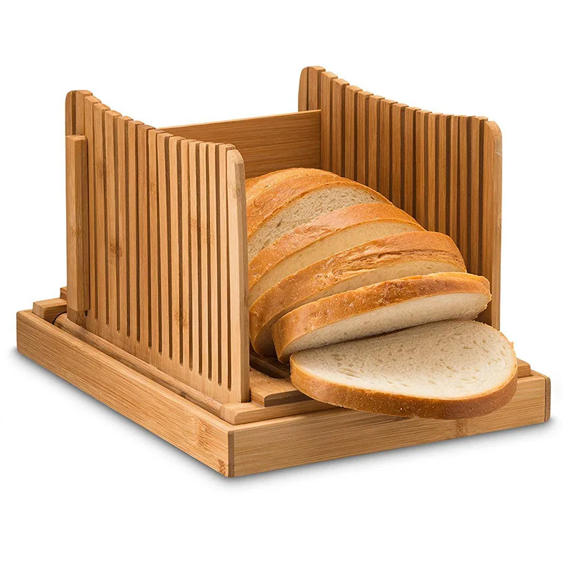 Kreatívne Bambusu Chlieb Rezacia Doska s Dnom Ľahko Vystrihnúť Chlieb, Dezert, Chlieb Slice Rada Chlieb Zásobník Kuchynské potreby