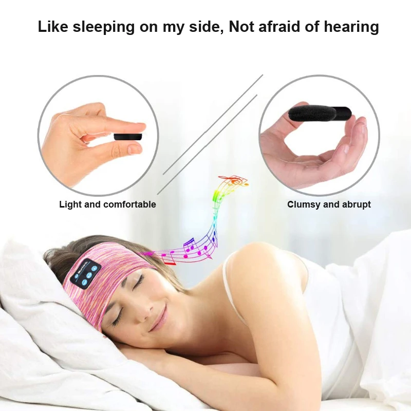 Bluetooth Bezdrôtové Slúchadlá Športové Slúchadlá Pre Jopping Beží Šatku Spánku Maska s Handfree Mic Pre Mobilný Telefón