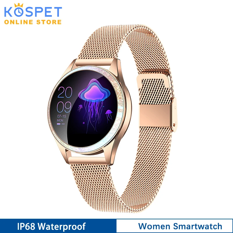 KOSPET KW20 Smart hodinky žena Srdcového rytmu Spánku monitorovanie IP68 Nepremokavé dámske hodinky Smartwatch pre xiao Fitness Tracker